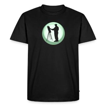 Paint Brushes - Men's Premium Organic T-Shirt - black - Front - Nico (187cm)
