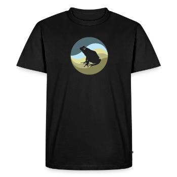 Grenouille Quak Quark - T-shirt Premium bio Homme - noir - Devant - Nico (187cm)