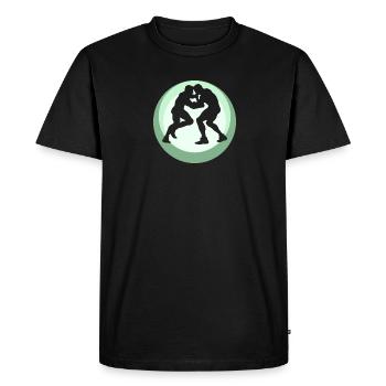 Lutte Arts Martiaux Combat - T-shirt Premium bio Homme - noir - Devant - Nico (187cm)