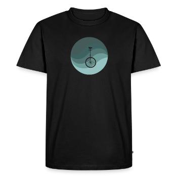 Monocycle Monocycliste Circus - T-shirt Premium bio Homme - noir - Devant - Nico (187cm)