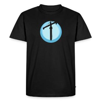 Ouvriers du bâtiment - T-shirt Premium bio Homme - noir - Devant - Nico (187cm)