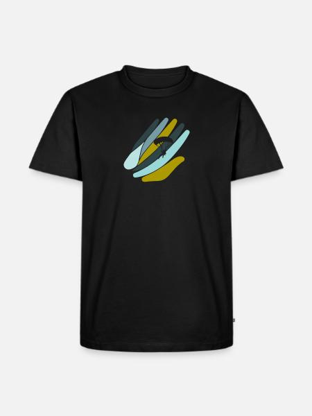Skydiving Adrenaline Paragliding - Men's Premium Organic T-Shirt - black