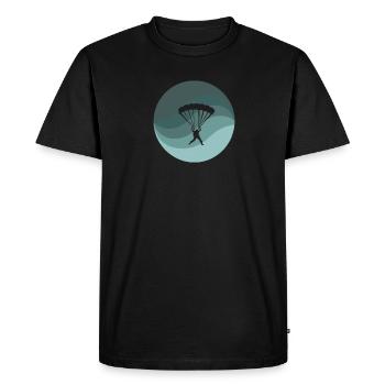 Parachutisme Parapente Sports extrêmes - T-shirt Premium bio Homme - noir - Devant - Nico (187cm)