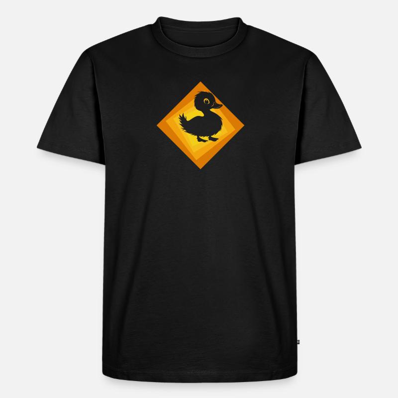 Enten Entchen - Männer Premium Bio T-Shirt - Schwarz
