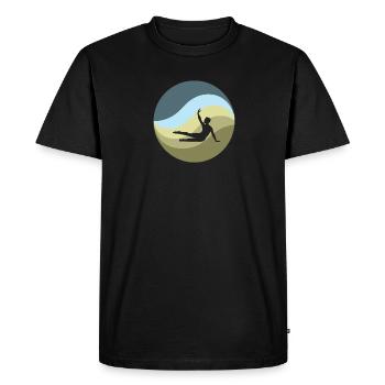 Gymnast Handstand - Men's Premium Organic T-Shirt - black - Front - Nico (187cm)