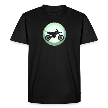 Dirt Bike Stunt Motorcycle - Men's Premium Organic T-Shirt - black - Front - Nico (187cm)
