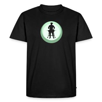 BBQ Grillmeister - T-shirt Premium bio Homme - noir - Devant - Nico (187cm)