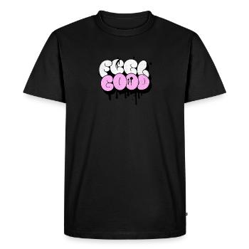 Se sentir bien - T-shirt Premium bio Homme - noir - Devant - Nico (187cm)