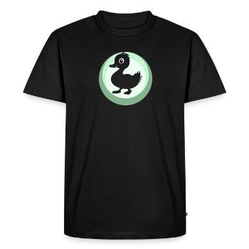 Canards Canetons à bec - T-shirt Premium bio Homme - noir - Devant - Nico (187cm)