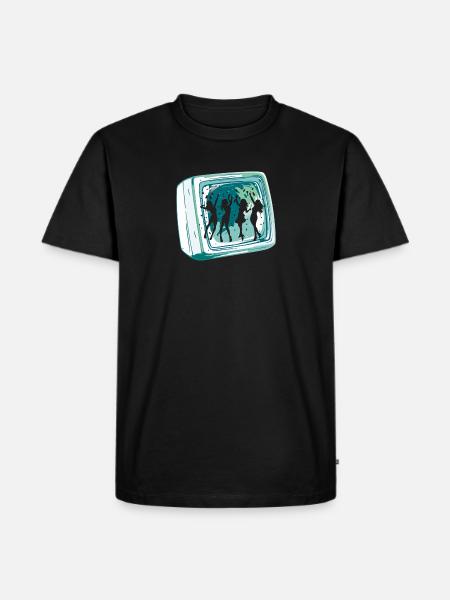 Disco Nachtleben DJs - Männer Premium Bio T-Shirt - Schwarz
