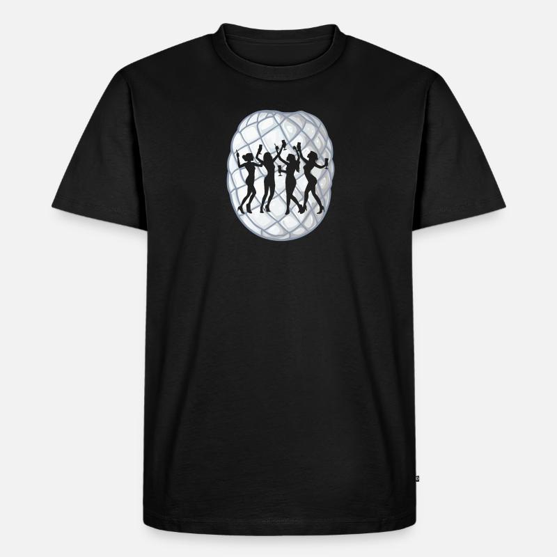 Disco Beats - Männer Premium Bio T-Shirt - Schwarz