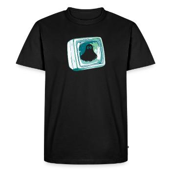 Fantôme Chasseur de fantômes Mystère - T-shirt Premium bio Homme - noir - Devant - Nico (187cm)