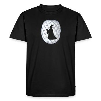 Mage Huete Wand - Men's Premium Organic T-Shirt - black - Front - Nico (187cm)