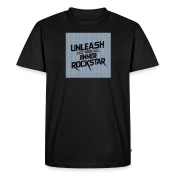 UNLEASH YOUR IINNER - Men's Premium Organic T-Shirt - black - Front - Nico (187cm)