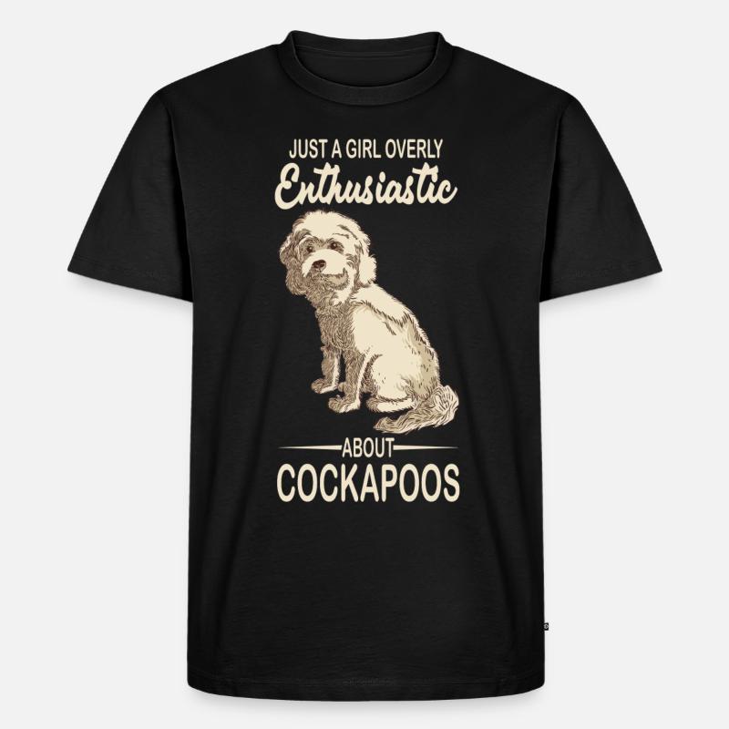 Cockapoo - Männer Premium Bio T-Shirt - Schwarz