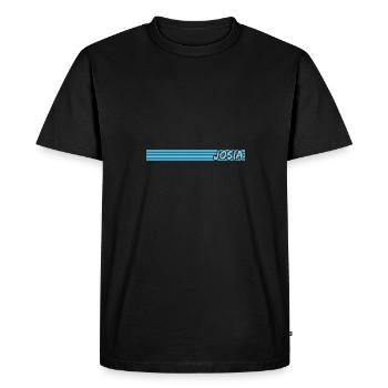 Josi en tant que style - T-shirt Premium bio Homme - noir - Devant - Nico (187cm)