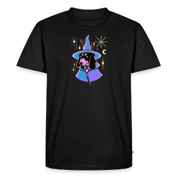 Magical Dachshund Tarot Dog Gift Wiener Dog - Men's Premium Organic T-Shirt - black - Front - Nico (187cm)