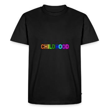 Childhood - Men's Premium Organic T-Shirt - black - Front - Nico (187cm)