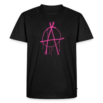 Anarchy - Männer Premium Bio T-Shirt - Schwarz - Vorne - Nico (187cm)