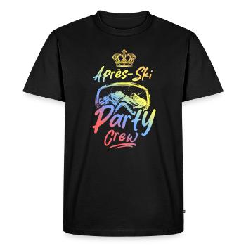 Après-ski Party Crew Coloré - T-shirt Premium bio Homme - noir - Devant - Nico (187cm)