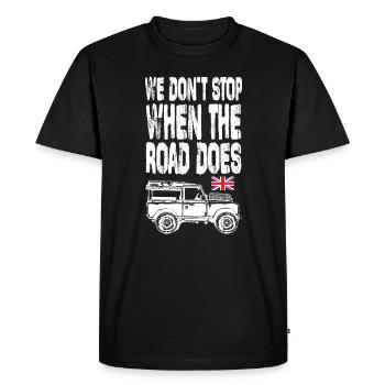 Landy Rover Offroad Defender - Men's Premium Organic T-Shirt - black - Front - Nico (187cm)