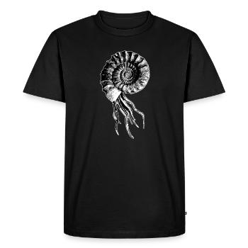 Ammonit Design - T-shirt Premium bio Homme - noir - Devant - Nico (187cm)