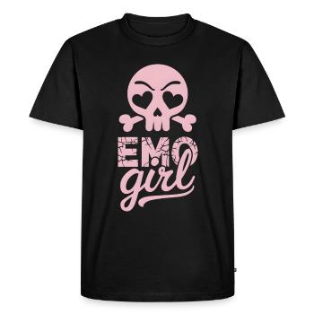 Emo Girl! - Men's Premium Organic T-Shirt - black - Front - Nico (187cm)