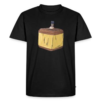 Cubic Cannon Strike Firecracker Fireworks Banger - Men's Premium Organic T-Shirt - black - Front - Nico (187cm)