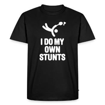 Joueur de badminton Badminton Joueur de badminton - T-shirt Premium bio Homme - noir - Devant - Nico (187cm)