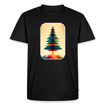 Christmas tree take-off - Men's Premium Organic T-Shirt - black - Front - Nico (187cm)