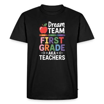 Les enseignants de première année de Dream Team retournent à l'école - T-shirt Premium bio Homme - noir - Devant - Nico (187cm)