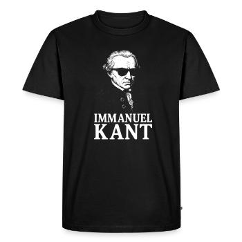 Lumières Emmanuel Kant Silhouette - T-shirt Premium bio Homme - noir - Devant - Nico (187cm)