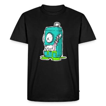 Monster Box Cartoon Comic - Men's Premium Organic T-Shirt - black - Front - Nico (187cm)