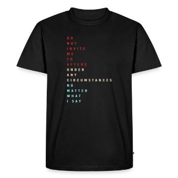 Techno House Electro Festival Hardstyle EDM - Men's Premium Organic T-Shirt - black - Front - Nico (187cm)