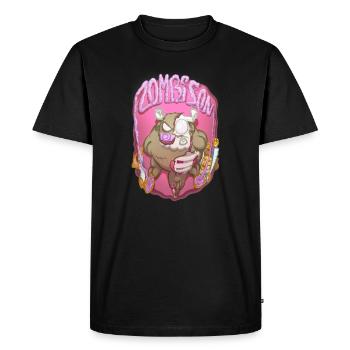 Zombison 3 - T-shirt Premium bio Homme - noir - Devant - Nico (187cm)