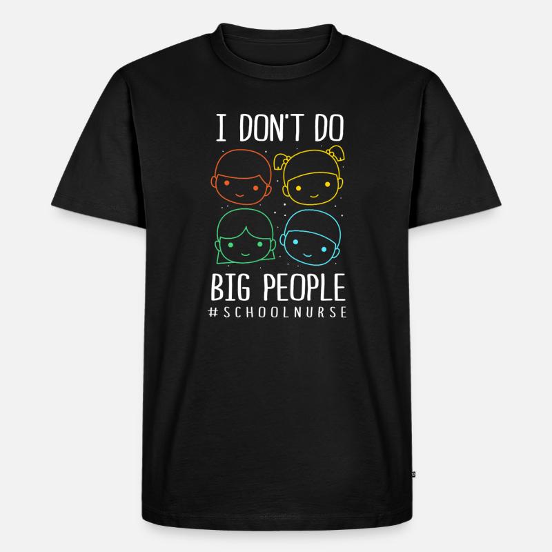 Krankenschwester Schule - Männer Premium Bio T-Shirt - Schwarz