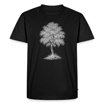 Birch - Men's Premium Organic T-Shirt - black - Front - Nico (187cm)