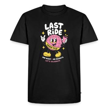 One Last Sail Groom Crew - Men's Premium Organic T-Shirt - black - Front - Nico (187cm)
