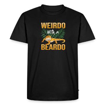 Lizard Terrarium Bartagame Pet Lizard Owner - Men's Premium Organic T-Shirt - black - Front - Nico (187cm)