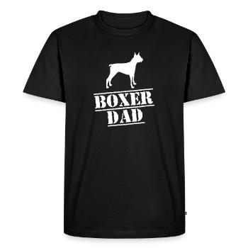 Boxer dad design white - Men's Premium Organic T-Shirt - black - Front - Nico (187cm)