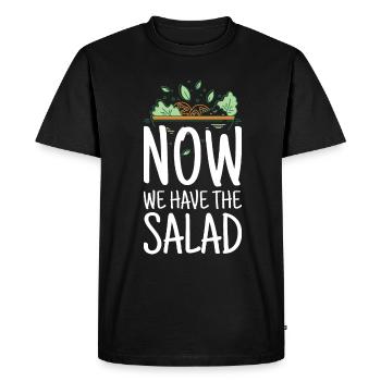 Now we have the salad Denglisch teacher school - Men's Premium Organic T-Shirt - black - Front - Nico (187cm)
