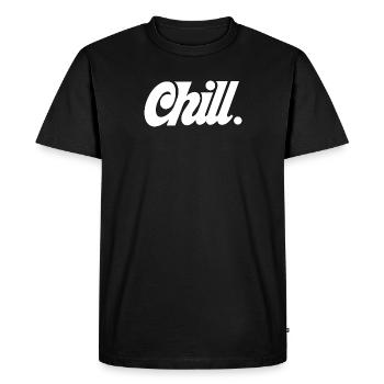 Chill - Men's Premium Organic T-Shirt - black - Front - Nico (187cm)