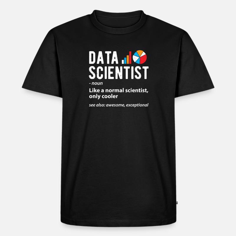 Data Scientist - Wissenschaften - Männer Premium Bio T-Shirt - Schwarz