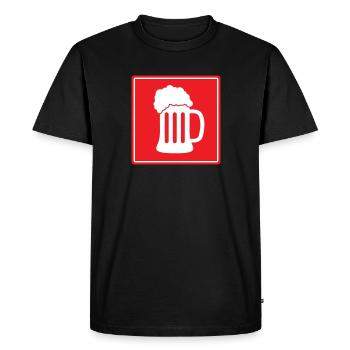 Thirst Extinguisher Beer - Men's Premium Organic T-Shirt - black - Front - Nico (187cm)