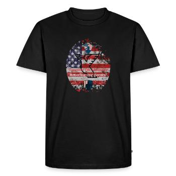 Veterans, veterans, armistice. - Men's Premium Organic T-Shirt - black - Front - Nico (187cm)
