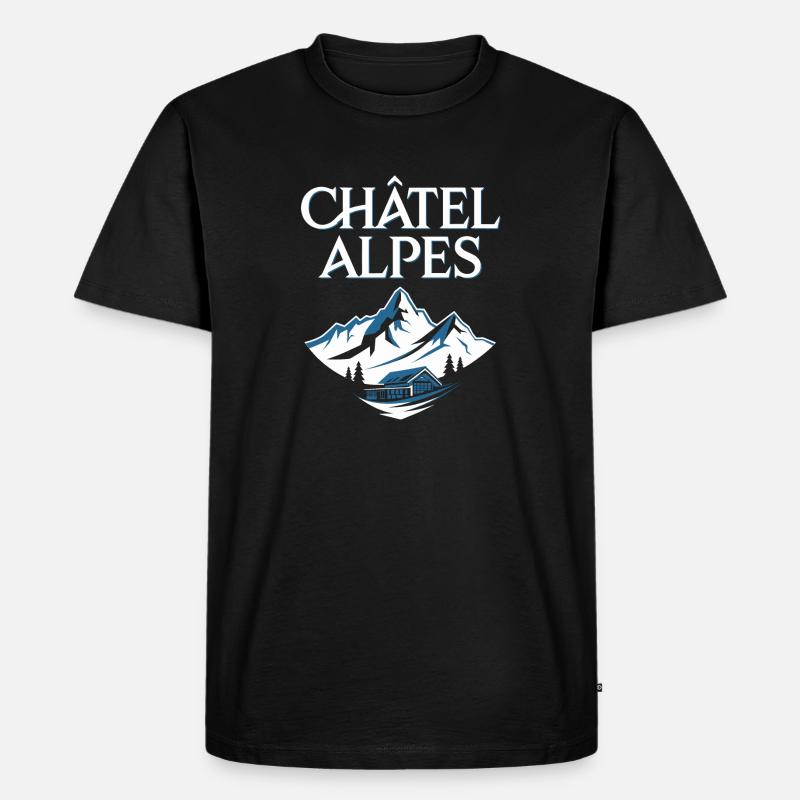 Châtel - Alpes - T-shirt Premium bio Homme - noir