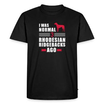 Rhodesian Ridgeback - Men's Premium Organic T-Shirt - black - Front - Nico (187cm)