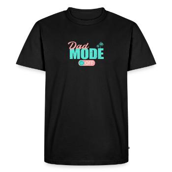 Dad Mode Off Papa Father Rest Relax My Day - Men's Premium Organic T-Shirt - black - Front - Nico (187cm)