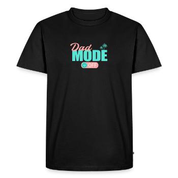 Dad Mode Off Papa Father Rest Relax My Day - Men's Premium Organic T-Shirt - black - Front - Nico (187cm)