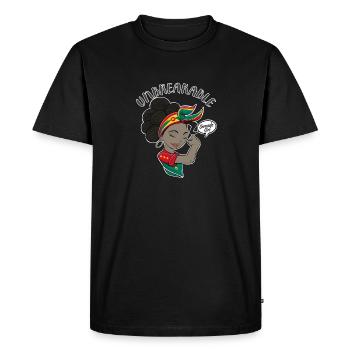Grenade Fille Incassable I Patrimoine de la Grenade I - T-shirt Premium bio Homme - noir - Devant - Nico (187cm)